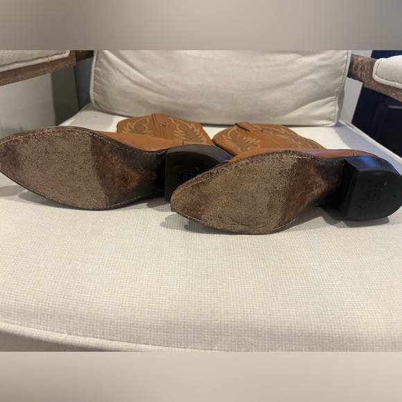 Dan Post Boots Womens 6M Brown/Green Cowgirl Western Boots - Picture 2 of 11